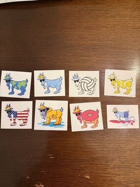 GOAT USA STICKER BUNDLE - set of 8!